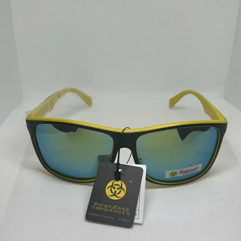 Biohazard Mens Mirrored Sunglasses